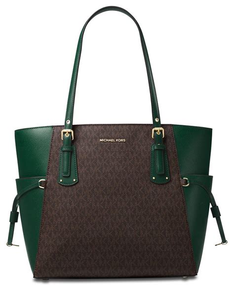 michael michael kors voyager east west signature tote overstock|signature sinclair east west tote.